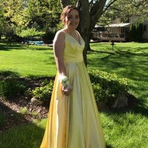 Baby Yellow Prom/Evening Gown